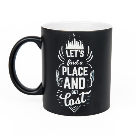 Mug for engraving matte black - inside white