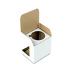 Cardboard packaging for Latte cups small with insert and window - white (set of 10pcs)
