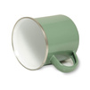 Steel mug - enameled 300 ml, gray-green carton of 48 pcs.