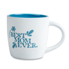 Boston mug for engraving white matte - light blue inside