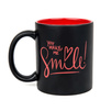Mug for engraving matte black -inside red