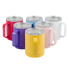 Steel mug 330 ml light color yellow