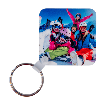 4MD aluminum key ring square 50x50 mm (double-sided) - 10pcs