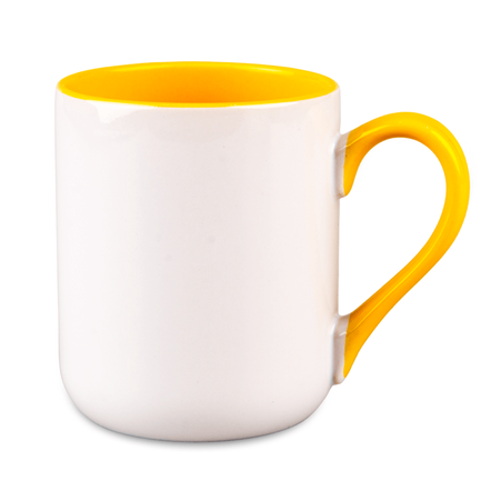 Coffee mug 330 ml Combo - handle and inside yellow carton 36 pcs.