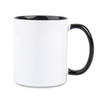 Combo SuperGlaze white mug - black handle and inside carton 36 pcs.