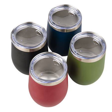 Kubek stalowy do graweru Wine Cup - czerwony