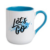 Coffee mug 330 ml combo - handle and inside light blue