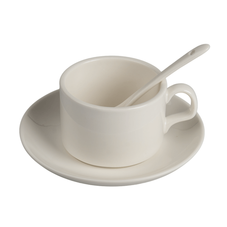 Filiżanka ze spodkiem i łyżeczką (komplet 6 szt.) 150 ml