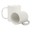 Mug white 330 ml glass handle