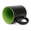 Mug for engraving matte black - inner light green carton 36 pcs.