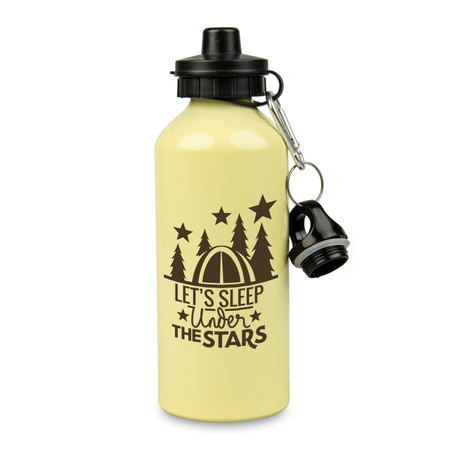 Aluminum bottle 600 ml Sport - yellow set of 5 pcs