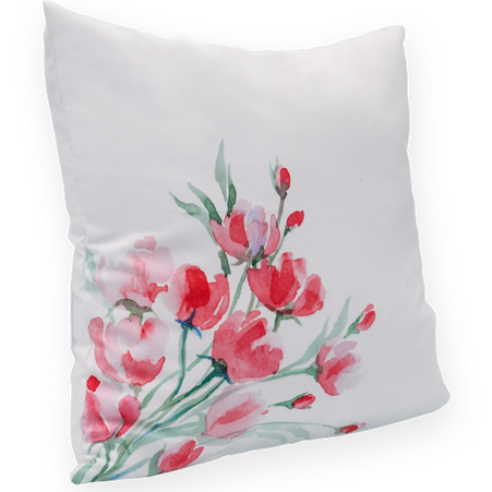Photo soft cover - pattern Watercolor flowers