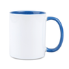 Combo SuperGlaze white mug - Cambridge blue handle and inside carton 36 pcs.