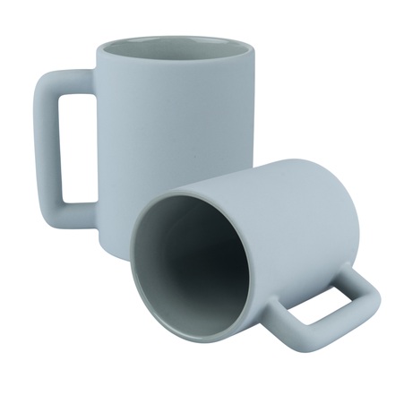 Kubek 440 ml matowy Leo szary