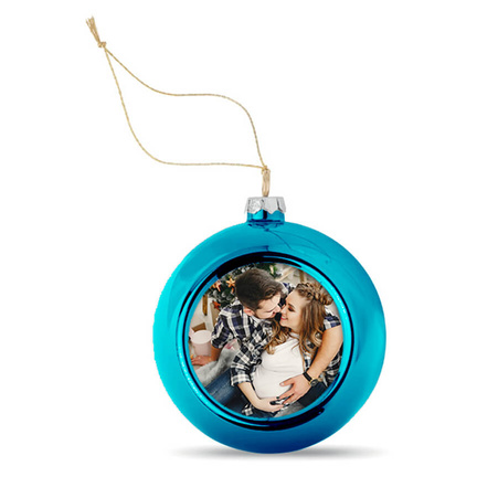 Christmas tree bauble - blue 85 mm for sublimation