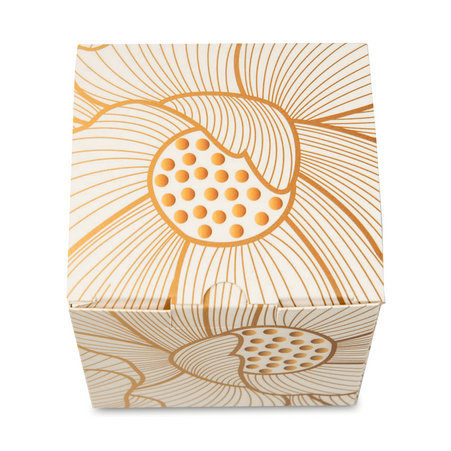 Decorative packaging for cups with a window - Light pattern