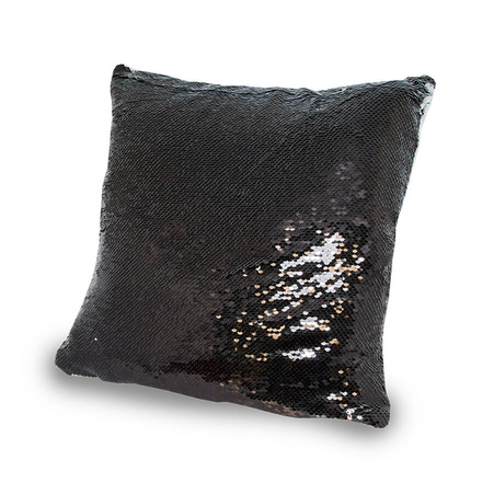 Sequin pillowcase - black/white - sale !