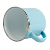 Steel mug - enamel 300 ml, light blue carton 48 pcs.