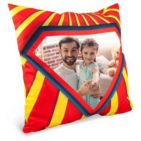 Photo soft pillowcase - Super Dad pattern