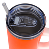 Trek 1200 ml steel mug with handle neon orange