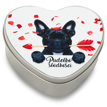 Metal box for trinkets - heart