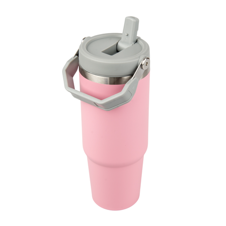 Trip 900 ml steel mug engraved/UV - pink