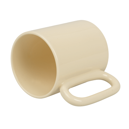 Mug light color ear oval cream carton 36 pcs.