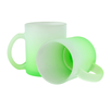 Glass mug frosted gradient light green carton 36 pcs.