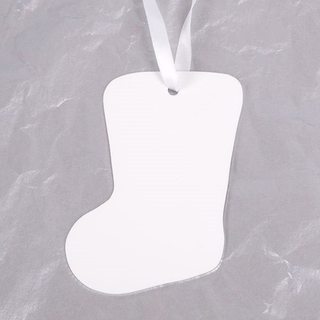 Aluminum decorative ornament Christmas Sock (4448)