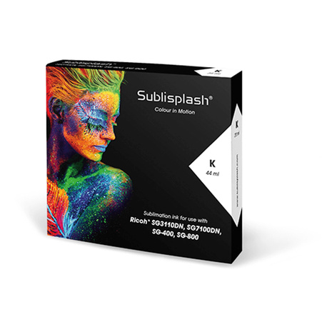 Sublisplash cartridge for Ricoh SG3110/7100/SG400/800 (44ml) Black