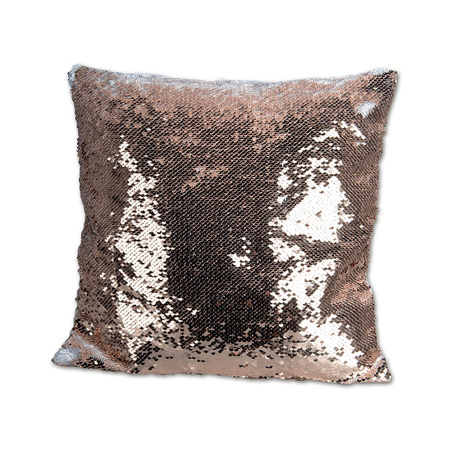 Sequin pillowcase - gold champagne/white - sale !