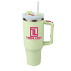 Travel 1200 ml steel mug Travel 1200 ml engraved/UV - light green