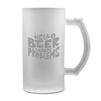 Glass tankard - frosted