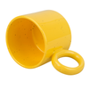 Kubek Ravenna 400 ml nakrapiany żółty karton 36 szt