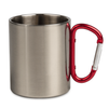 Steel mug 300 ml - red clasp