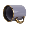 Elegant mug handle and rim gold - purple half pallet 360 pcs.