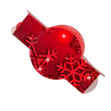 Package / cup holder - red holiday pattern