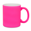 Neon mug rubberized surface - pink