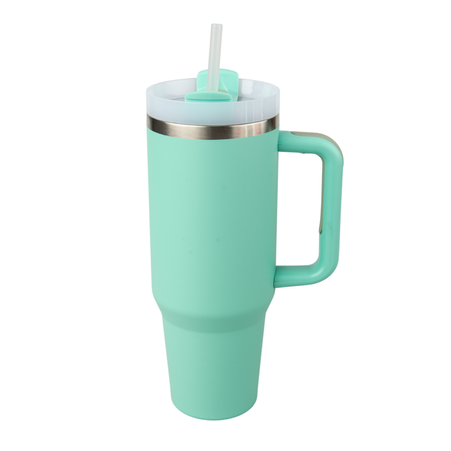 Travel steel mug 1200 ml engraved/UV - mint green