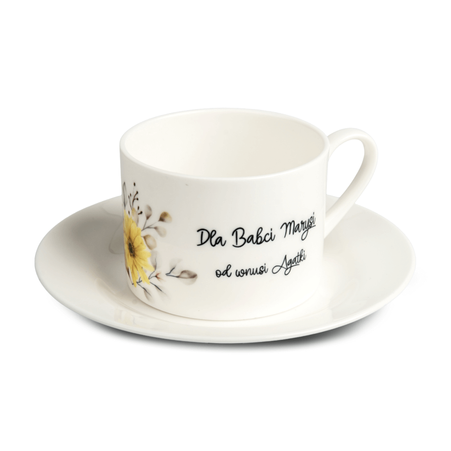 Porcelain cup with saucer ( set of 6 pcs.) 200 ml