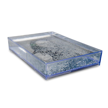 Water frame 10x15 - silver glitter