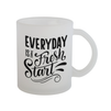 Frosted glass mug 500 ml