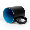 Mug for engraving matte black - inner light blue carton 36 pcs.