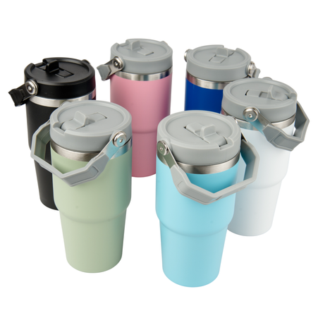 Trip 600 ml steel mug engraved/UV - blue