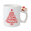 White mug with Santa Claus in handle carton 36 pcs.