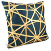 Photo soft pillowcase - pattern Golden zigzags