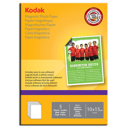 Kodak Magnetic Photo Glossy 10x15 inkjet paper (5ark.)