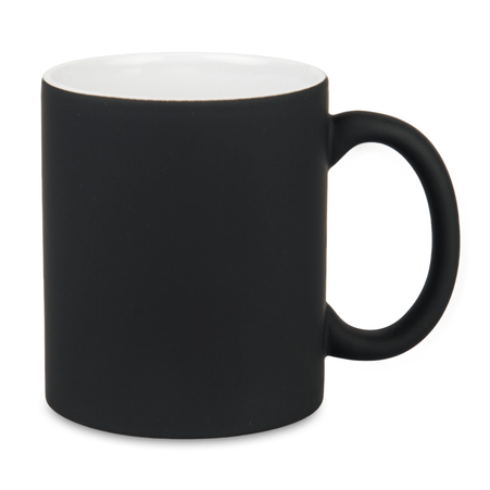 Mug rubberized surface - black