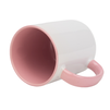 Combo white mug - handle and inside pink carton 36 pcs.
