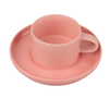 Plate - cup saucer Peach macaroon